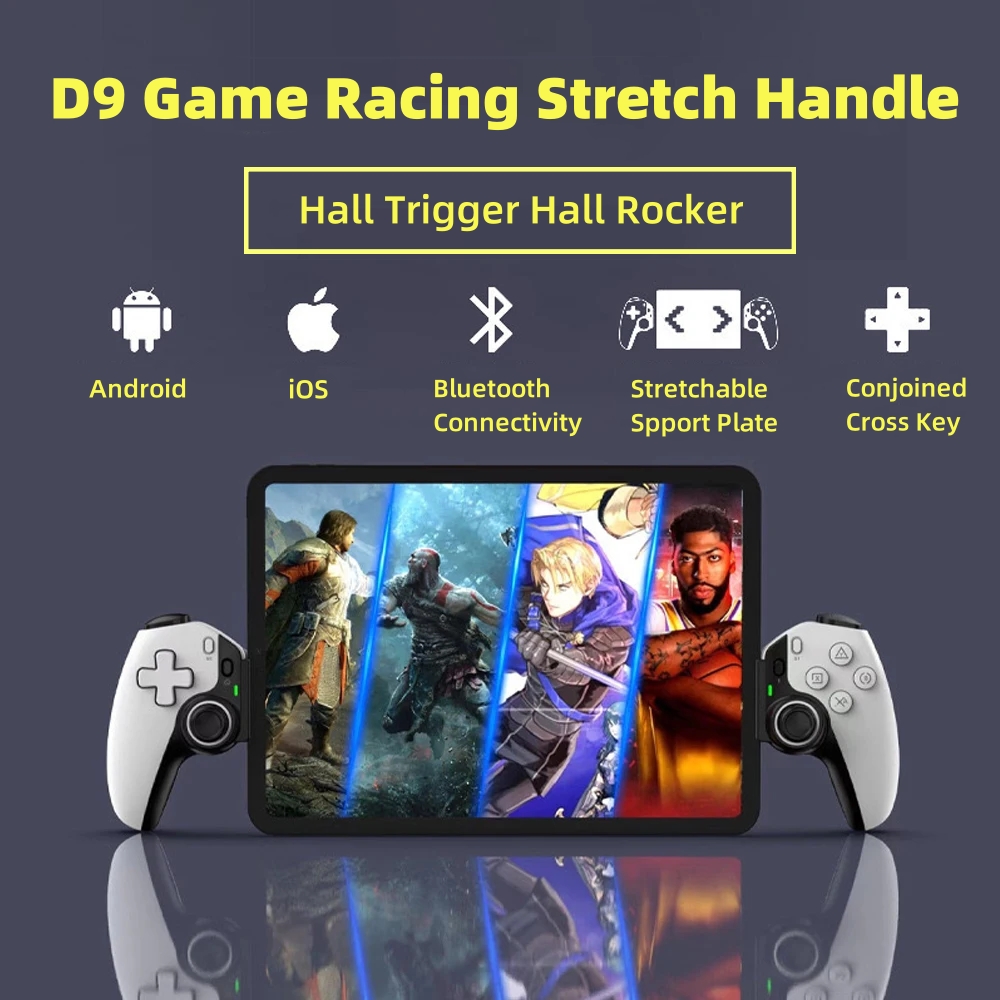 Tablet Gaming Accessories - Controlador de tableta D9, mango inalámbrico