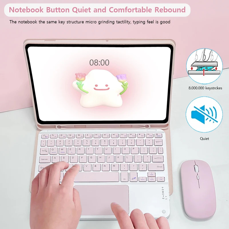 Samsung Tablet Keyboard Accessories - Funda con Teclado Mágico para Samsung