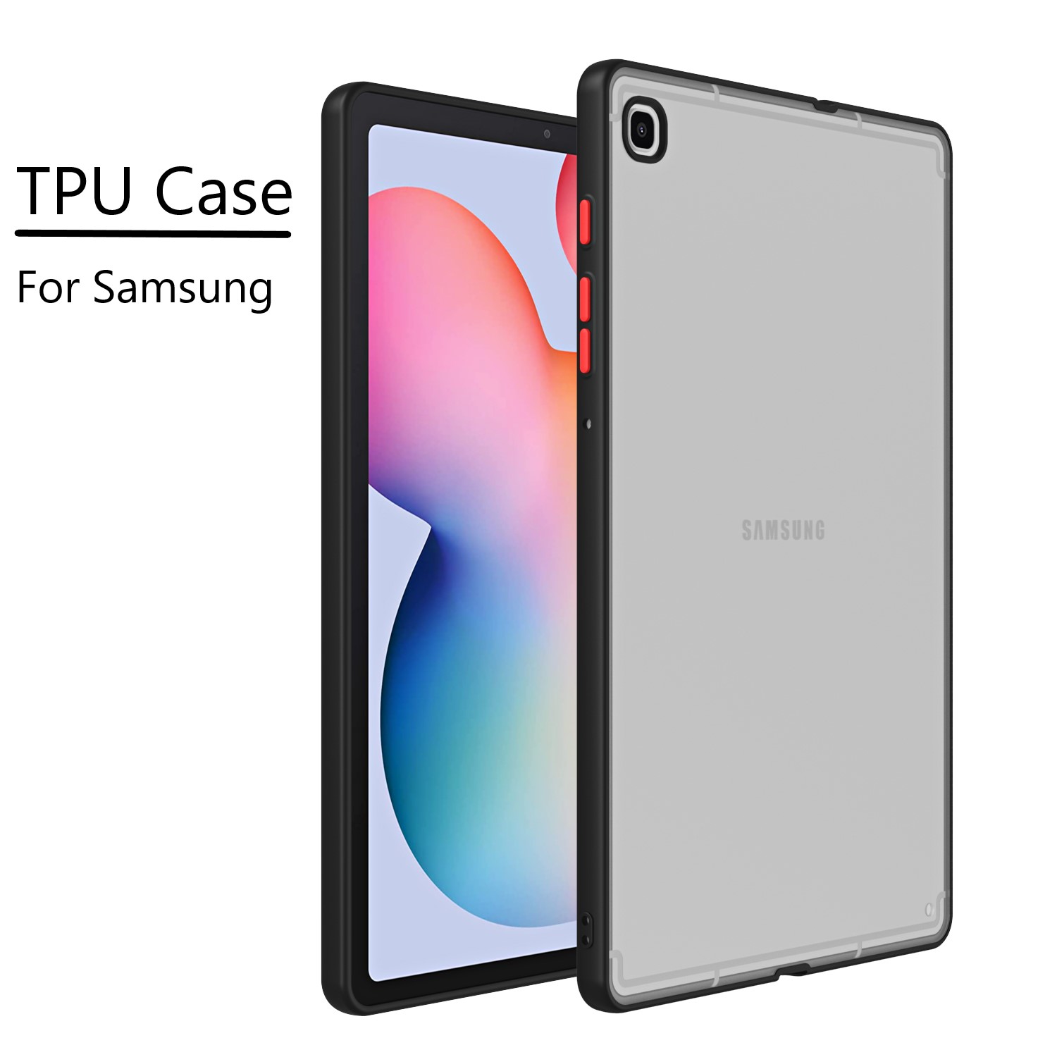 Tablet A9 Accessories - Funda trasera suave de TPU para