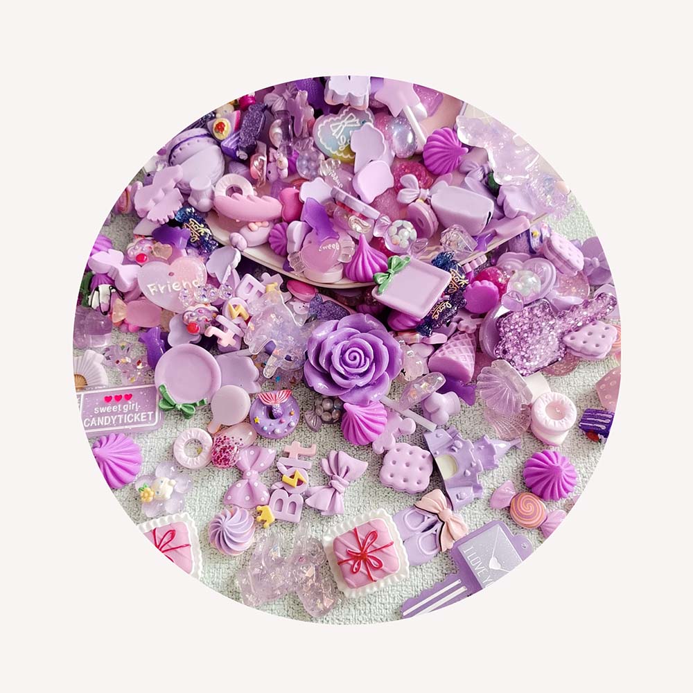 Mobile & Tablet Accessories - Accesorios de resina plana convexa redonda