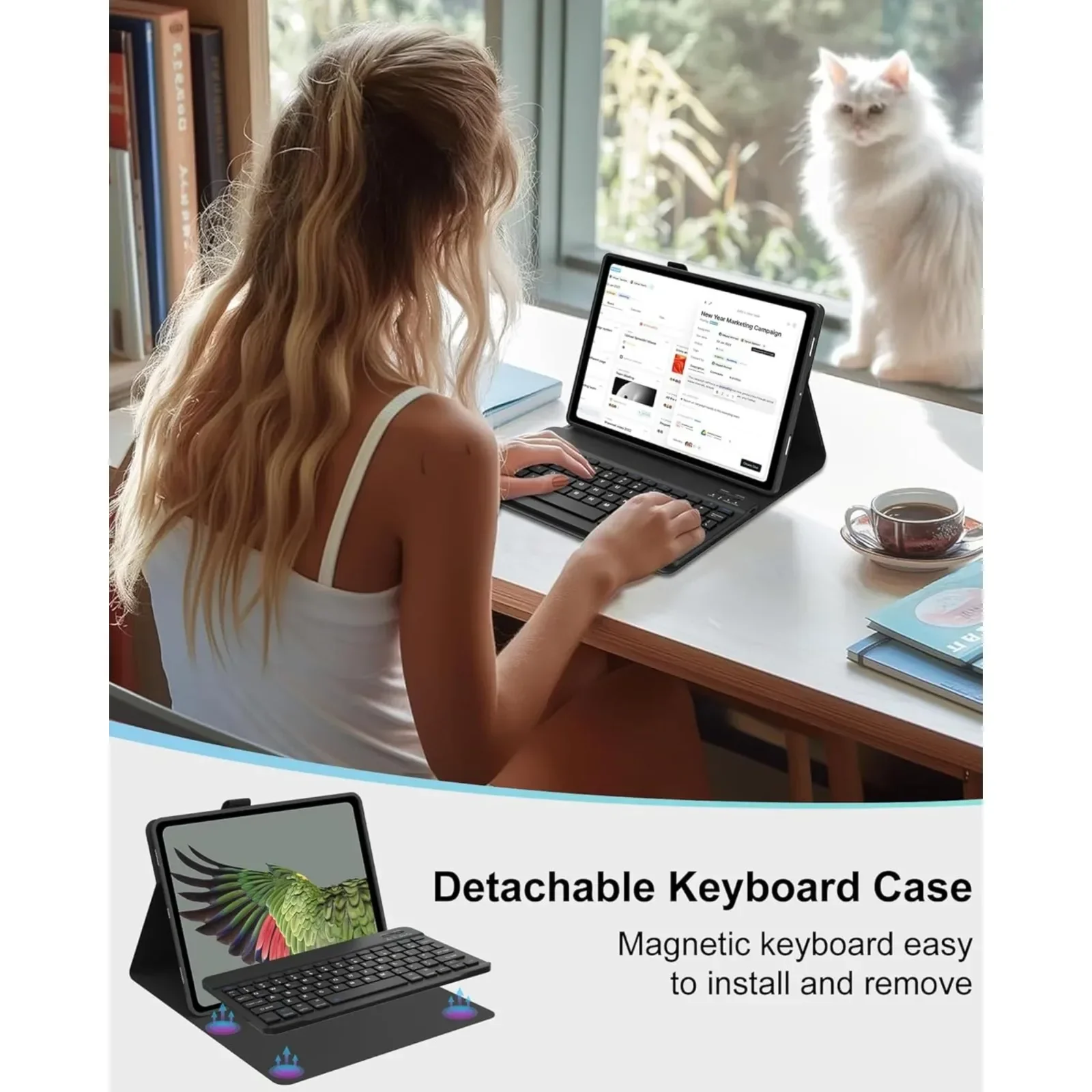 Funda con teclado para tableta - Samsung Tablet Keyboard Accessories reseña y precio