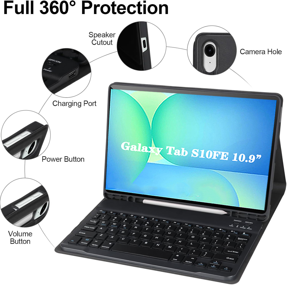 Funda para Samsung Galaxy Tab  - Samsung Tablet Keyboard Accessories reseña y precio