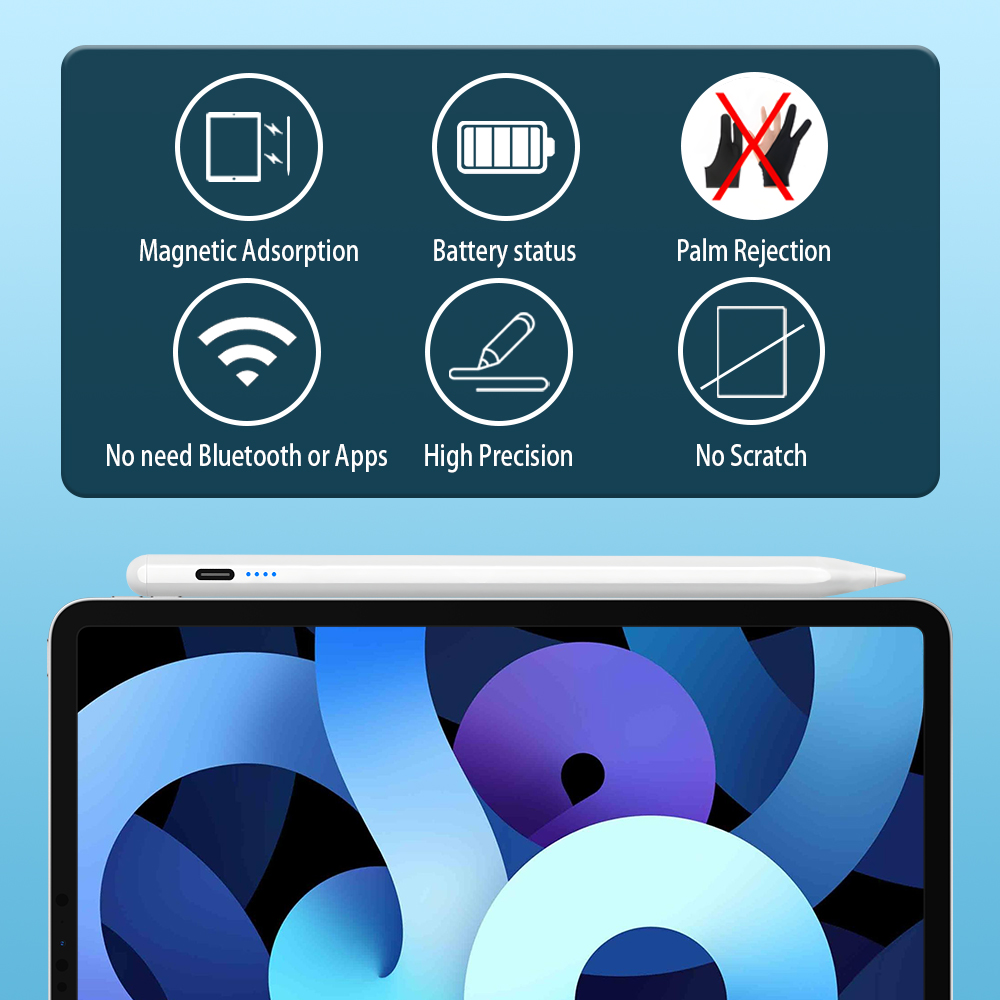 Lápiz Táctil para iPad 2025, C - Tablet Accessories Kids reseña y precio